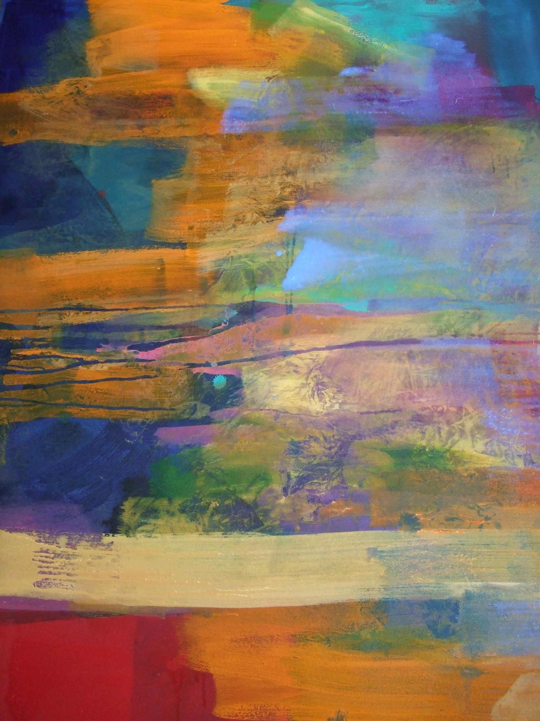 Peinture jaune Peinture abstraite jaune