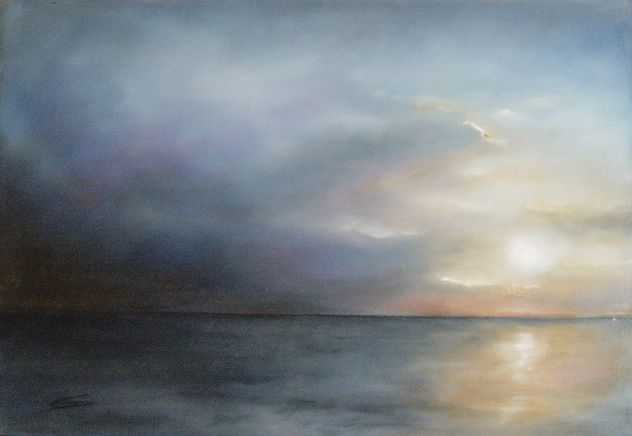 peinture de mer et ciel