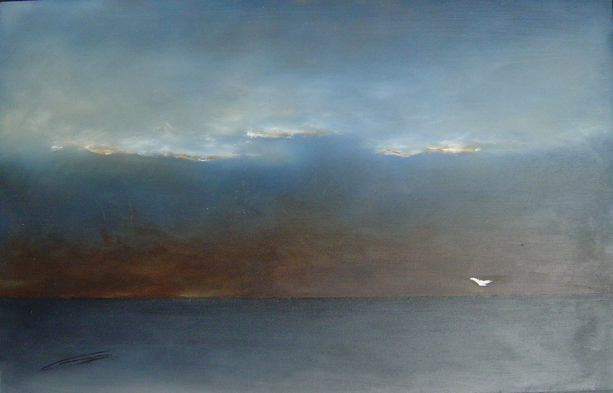 peinture de ciel sombre