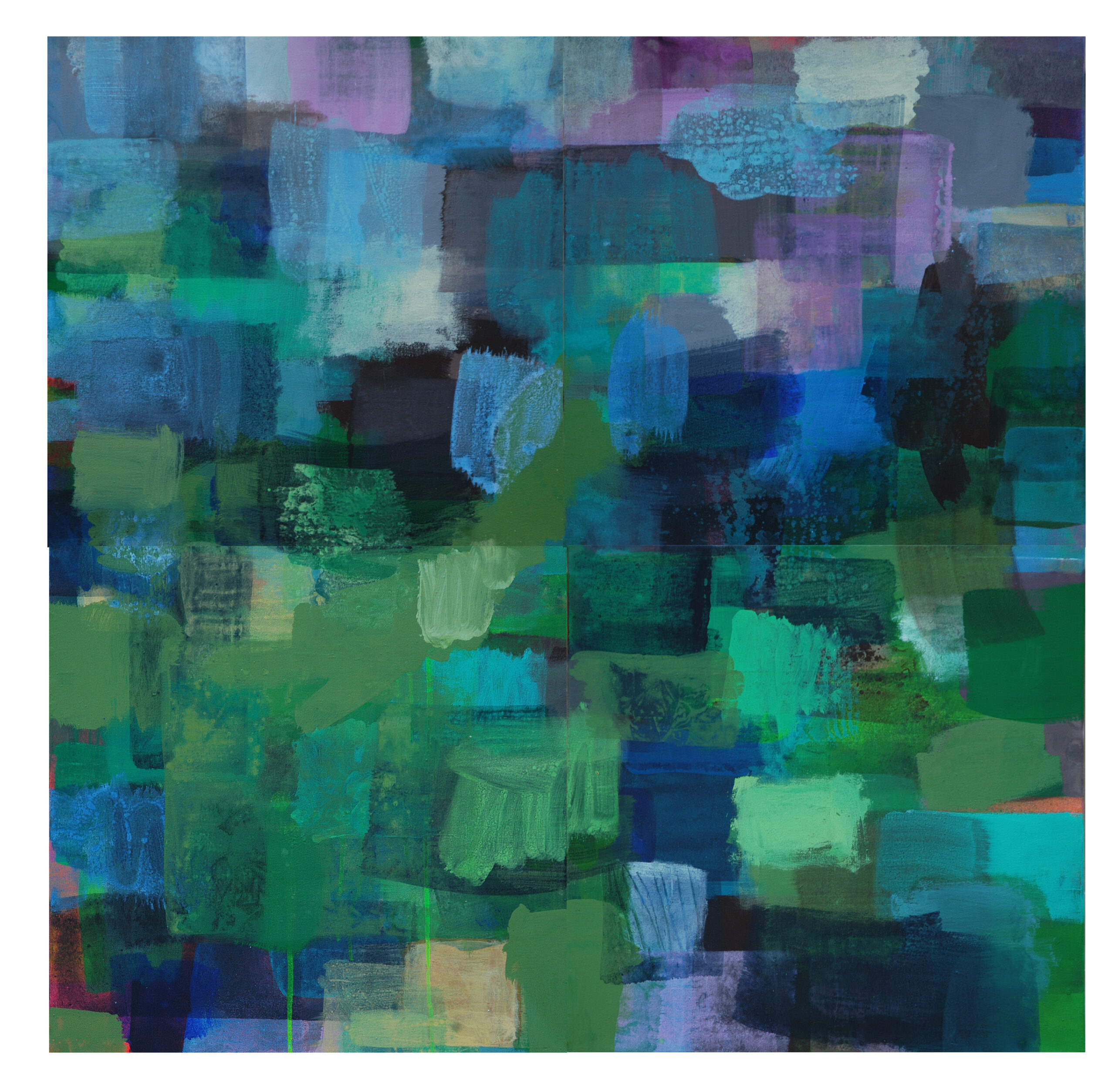 peinture abstraite multicolore