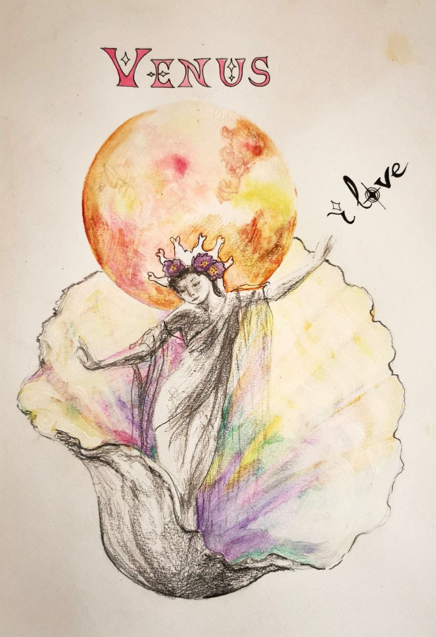 Planète Vénus dessin planète vénus